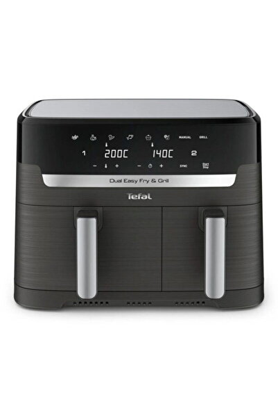 TEFAL Friteuza cu aer cald Dual Easy Fry & Grill EY905B10, 2700 W, capacitate...
