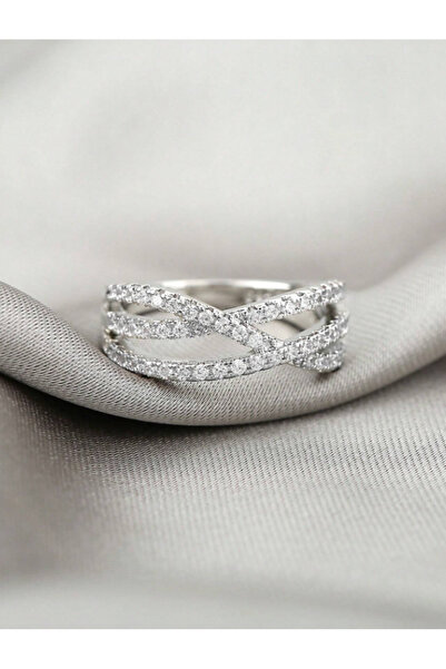 Ervalina خاتم نسائي مرصع بالأحجار (قابل للتعديل)