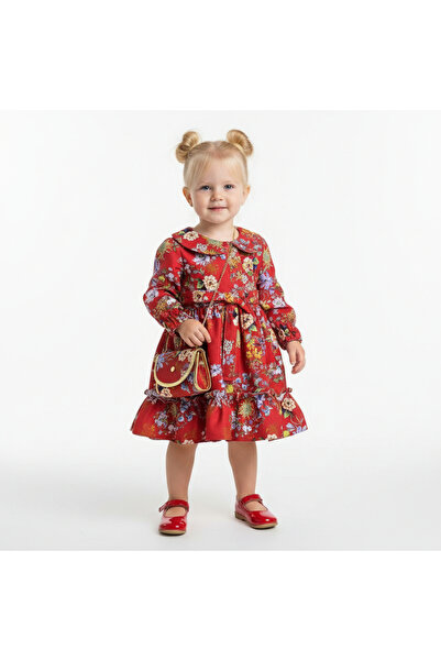 SeaBubbles Floral Girl's Dress with Bag