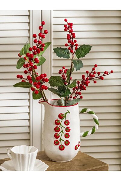 LC Waikiki Mixed Tomato Printed Ceramic Vase (S6)