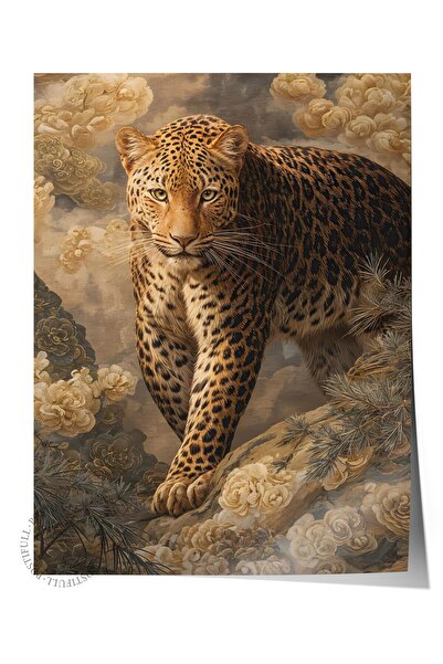 Postifull Wall Poster, Unframed Poster, Art Print, Ritual Series, Leopard Pai...