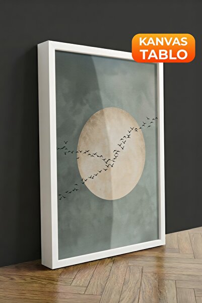 Postifull Zidna slika, luksuzna slika na platnu u beloj ramovini, serija ritu...