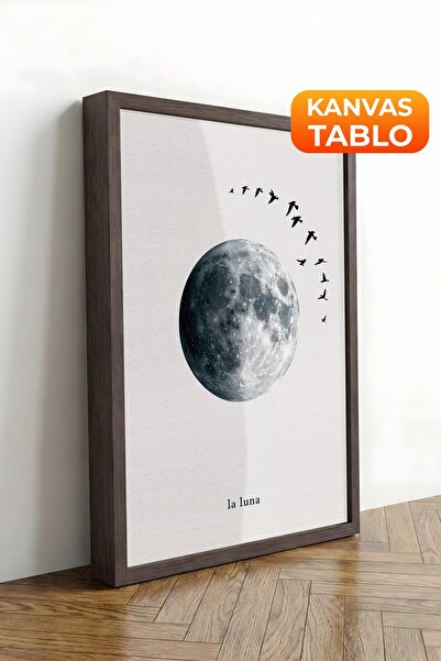 Postifull Zidna slika, luksuzna slika na platnu sa smeđim okvirom, serija rit...