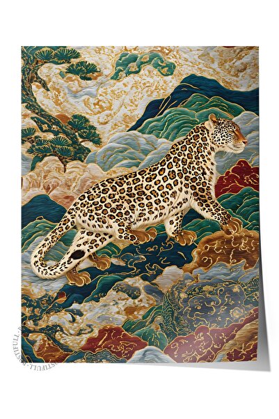 Postifull Wall Poster, Unframed Poster, Art Print, Ritual Series, Leopard Pai...