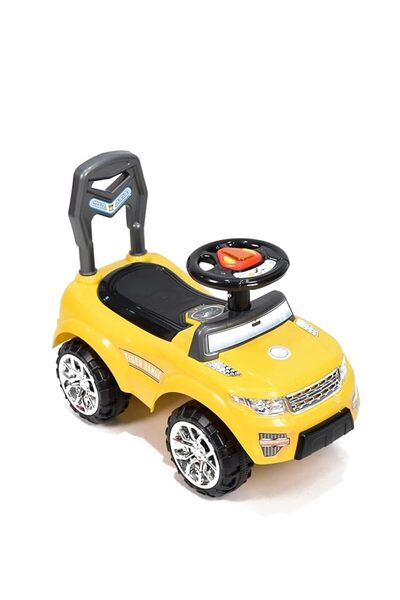 Mini Baby سيارة ركوب للأطفال بعمر سنتين مزودة بموسيقى باللون الأصفر Q05