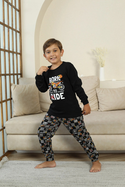 isiltikidsmoda Kapitex 7101 Boy's Long Sleeve Pajama Set