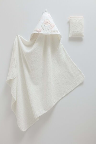Caramell Basic Unisex Baby Towel Silicone-82X90 cm Powder