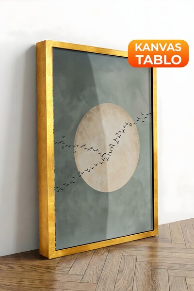 Postifull Zidna slika, luksuzna slika na platnu sa zlatnim okvirom, serija ri...