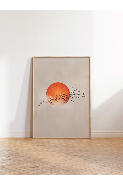 Postifull Wall Art, Wood Framed Art and Poster, Ritual Series, Bird Art, No:1...