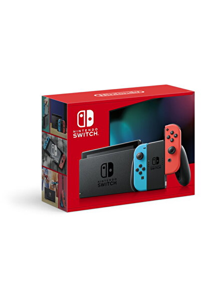 Nintendo Consolă Switch V2, HDMI, Bluetooth 4.1, USB, NFC, 32 GB, baterie ext...