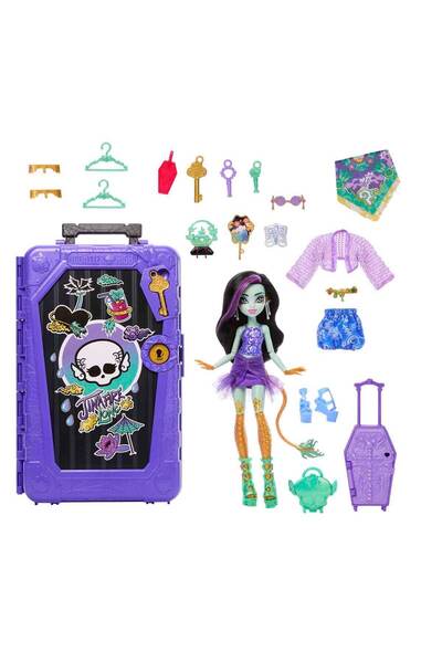 MONSTER HIGH Gizemli Arkadaşlar Tatil Bebeği Jinafire Long JDR52