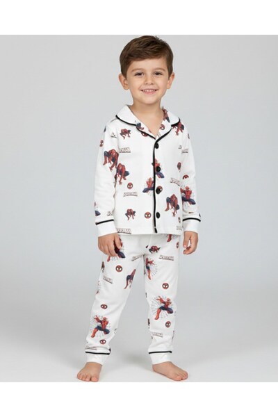 voyyo kids baby Печатен комплект пижама за момчета на възраст 2-3-4-5-6 годин...