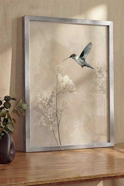 Postifull Pictură de perete, Tablou și poster cu ramă argintie de lux, Seria ...