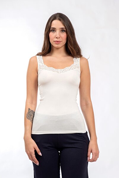 Turuncu Karma قميص داخلي نسائي من كريم بامبو دانتشي من Seasoul SS4339