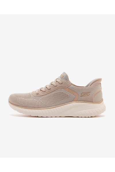 SKECHERS BOBS SQUAD CHAOS Kadın Natürel/Altın Spor Ayakkabı 117497 NTGD