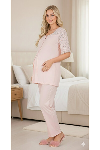 Lohussa New Season Powder Scallop Linen Detailed Special Design Summer Cotton...