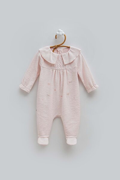 Caramell Happy Spring Collar Detail Jumpsuit Pink