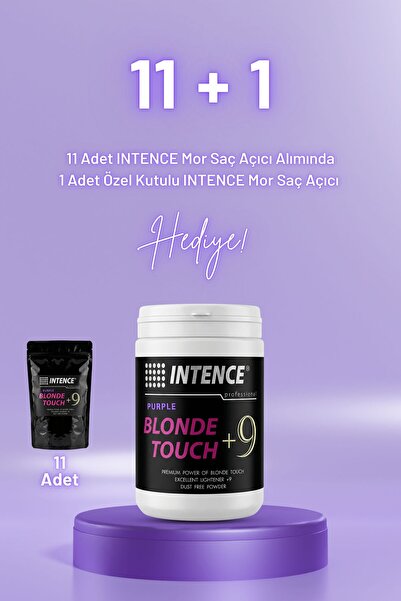 INTENCE Saç Açıcı Toz - Profesyoneller için 11+1 Özel Kutulu Set