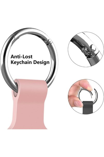 Dmay Airtag 1 - Airtag 2 Compatible Silicone Case Keychain