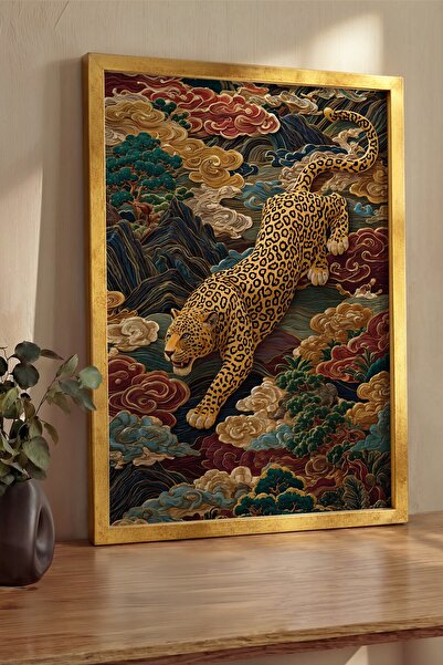 Postifull Pictură de perete, Tablou și poster cu ramă aurie de lux, Seria Rit...