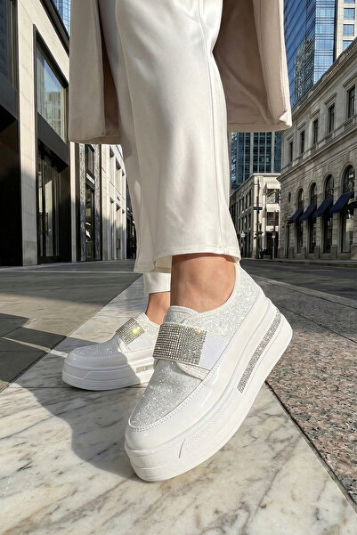 Giydim Gidiyor Luna Diamond Spor Ayakkabı Beyaz