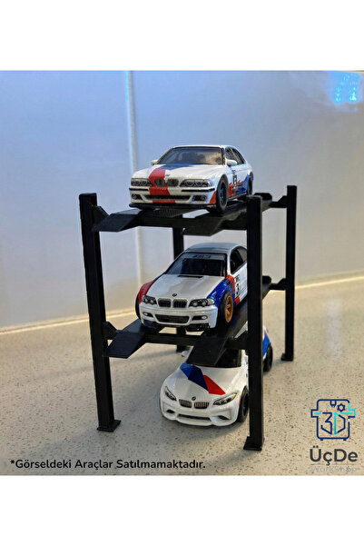 HOT WHEELS 3 Katlı Lift Stand Model Araba Sergileme Garaj Diorama