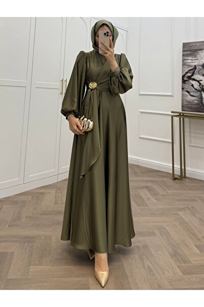 bezenstore TOKALI SATEN ELBİSE