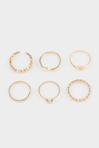 DeFacto Women's 6-Piece Ring Set G4498Axns