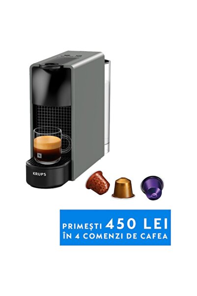 Krups Espressor cu capsule Nespresso Essenza Mini XN110B10, 1260W, 19 Bar, 0,...