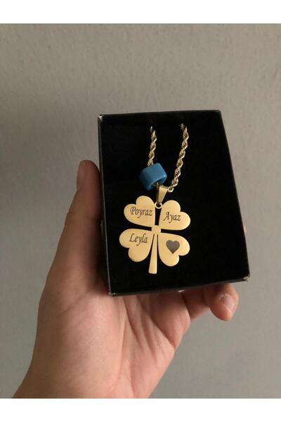 fmaccesories Çelik Kolye Yonca Kadın İstediğiniz İsimler Yazılır Satıcıya Sor...