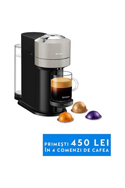Krups Espressor cu capsule Nespresso Vertuo Next XN910B10, 1500W, 19 Bar, Cen...
