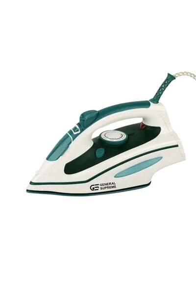 General Supreme مكواة بخار كهربائية بيضاء وزرقاء بقوة 2000-2300 واط