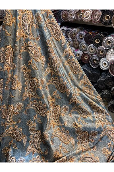 MEKİK MANİFATURA Țesătură de catifea cu model și aspect lucios