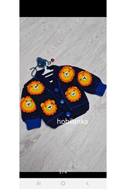 hobilanka كارديجان للأطفال محبوك يدويًا