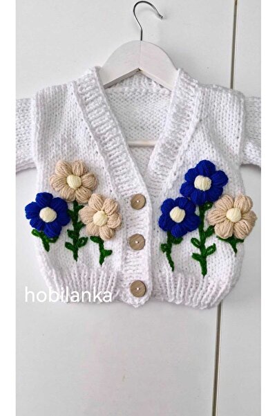 hobilanka كارديجان للأطفال محبوك يدويًا