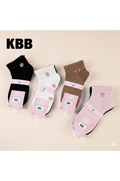 KBB Women's Multi-Colored Ankle Socks | 6 Pairs