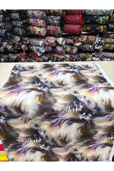 MEKİK MANİFATURA Țesătură JESIKA cu model, lățime dublă 150 cm, în lățime.