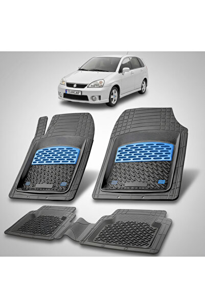 TEAMCAR Стелки за под за Suzuki Liana 1, съвместими с хечбек 2001-2007 | Сини