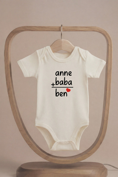 LilJoy بدلة أطفال عضوية 100% قطنية مطبوعة عليها عبارة Mother and Father بأكما...