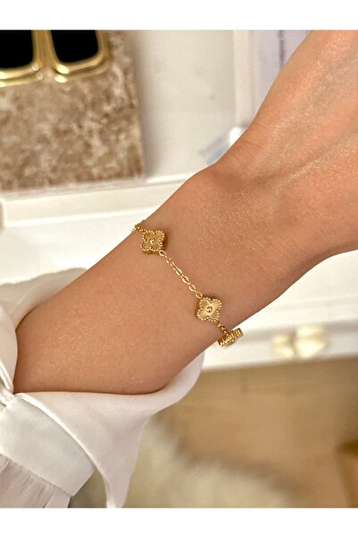 YOUES JEWELRY 316L Steel Mini Bracelet Women Men Unisex Bracelet Gold Double ...