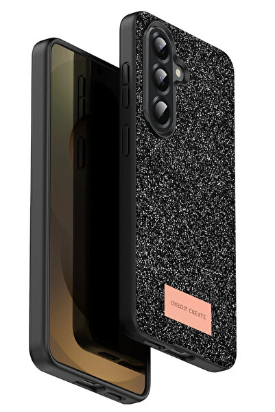 ONEGIF غطاء سيملي لامع لهاتف سامسونج جالاكسي A17 5G من ستوروزال (60611) - أسود