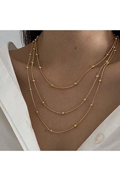 CASELN قلادة من سلسلة فولاذية من نوع دوريكا مكونة من 3 قطع