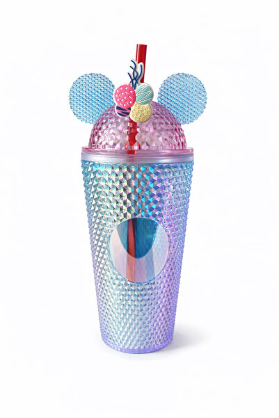 Brumoon Pipetli Bardak Pembe 500 ml