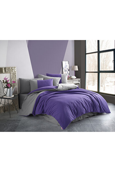 FIONNA.RO Lenjerie De Pat Bumbac 100% Poplin HOBBY - Diamond Purple