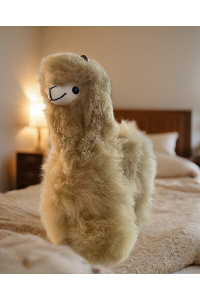 TUI ALPACA لعبة وبري مصنوعة يدويًا من صوف الألبكة الناعم 100%، "أكي ألبكة"، ل...