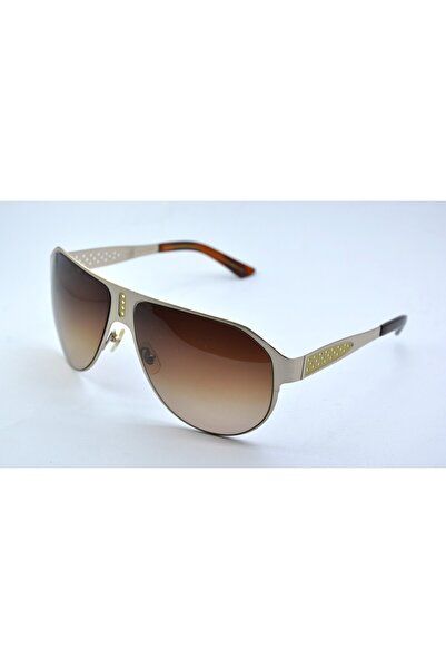 Sama California 64 Bgl Brushed Gold Gold Brown Unisex Sunglasses