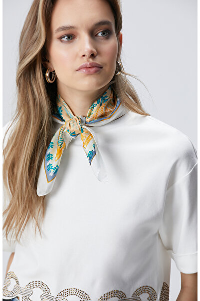 Network Colorblocked Kadın İpek Fular