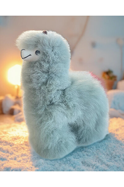 TUI ALPACA Handmade 100% Baby Alpaca Wool Plush Toy: Aki Alpaca – Soft Grey T...
