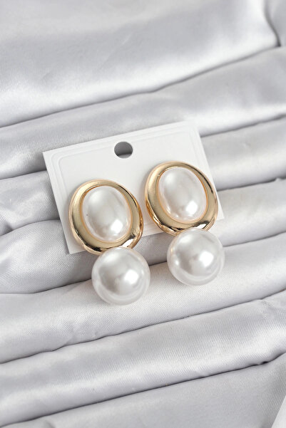 shopwave Brass Gold Color Model Pearl Women's Earrings - Tj-Bkp11685