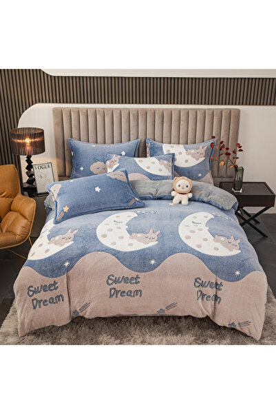 FIONNA.RO Cocolino 4-Piece Duvet Cover Set with Stretchy - Luna and the Bunny